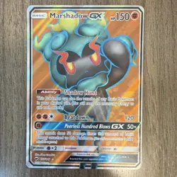 Pokemon Marshadow GX Full Art Ultra Rare Holo 137/147 Sm-Burning Shadows 150 HP - Image 1