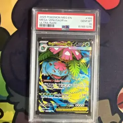 2025 Pokemon Mega Evolution Venusaur ex Ultra Rare 155/132 PSA 10 GEM MINT - Image 1