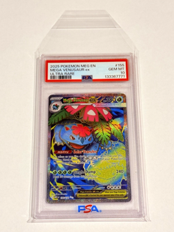 Pokemon Mega Evolution - Mega Venusaur ex Ultra Rare Full Art #155/132 PSA 10 - Image 3