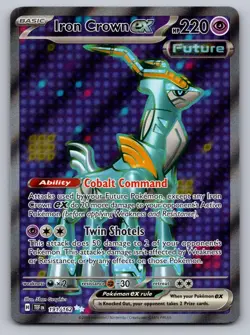 Iron Crown ex 191/162 Ultra Rare Temporal Forces Pokemon Holo Near Mint - Image 1