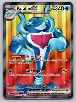 Palafin ex 193/167 Ultra Rare Twilight Masquerade Pokemon Holo Near Mint - Image 1