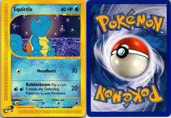 Squirtle 132/165 Common Expedition Base Set Pokemon Lightly Played - Image 1