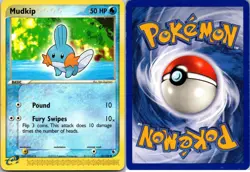 Mudkip 60/109 Common Ruby & Sapphire Pokemon Lightly Played - Image 1