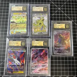Set of CGC Pristine 10 Pokemon Cards 3x Tyranitar , Groudon, Latias - Image 1