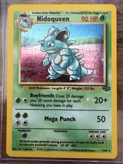 Nidoqueen 7/64 Jungle Holo Rare Unlimited DMG - Image 2