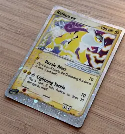 2004 Raikou ex 92/95 Holo EX Team Magma vs Team Aqua Pokemon LP/MP - Image 4