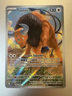 Pokemon 2026 Tauros 096/086 Chaos Rising Full Art Holo English 130 HP - Image 1