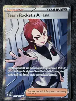 Pokemon TCG Team Rocket's Ariana 224/182 SV10 Ultra Rare Full Art Holo English - Image 1