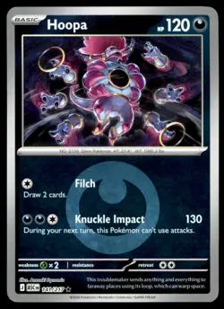 Hoopa (Energy Symbol Pattern) 141/217 Ascended Heroes Pokemon Reverse Holo LP - Image 1