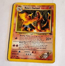 Pokemon TCG Blaine's Charizard Gym Challenge 2/132 Holo Rare 100 HP Unlimited - Image 1