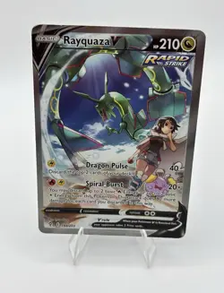Pokemon Rayquaza V 194/203 Evolving Skies SWSH07 Alternate Full Art - HP - Image 1