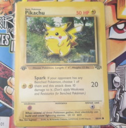 Wizards of the Coast Pokemon TCG Pikachu 60/64 Jungle Common Unlimited 50 HP - Image 1