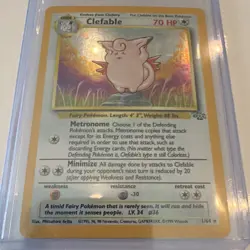 The Pokemon Company Pokemon TCG Clefable Jungle Holo Rare 01/64 English 70HP - Image 1