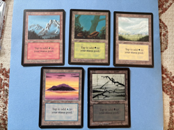 MTG Beta Edition Land set! 1993 Vintage Magic! - Image 1