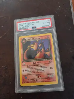 2000 pokemon rocket dark charizard 1st edition psa 8 - Image 1