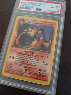 2000 pokemon rocket dark charizard 1st edition psa 8 - Image 3