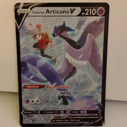 Galarian Articuno V TG16/TG30 Swsh10 Astral Radiance Trainer Gallery Holo - Image 2