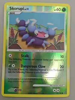 Skorupi 73/100 Reverse Holo Stormfront Pokemon TCG - LP - Image 1