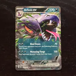 Arbok ex 024/165 Pokemon 151 Scarlet & Violet Double Rare Holo NM - Image 1