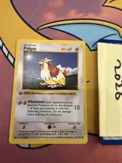 Pokemon Pidgey Base Set 1st Edition Shadowless 57/102 NM WOTC - Image 1