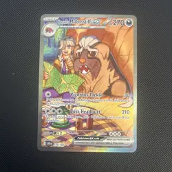 Pokemon TCG Destined Rivals Arvens Mabosstiff Ex 235/182 SIR - NM - Image 2