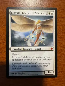 MTG Linvala, Keeper of Silence (33/255) Rise of the Eldrazi LP - Image 1