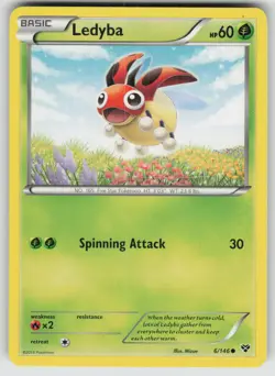 Ledyba 6/146 Common XY Pokemon Lightly Played - Image 1