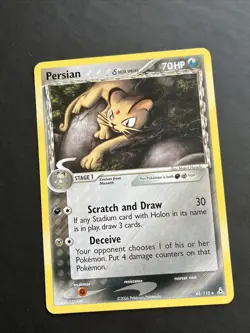 Pokemon TCG Persian 48/110 EX Holon Phantoms Uncommon NM - LP - Image 1
