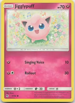 Jigglypuff 41/68 Common Hidden Fates Pokemon Near Mint - Image 1