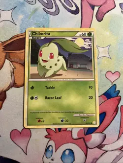 Pokemon TCG Chikorita HeartGold SoulSilver 59/123 Regular HP. - Image 1