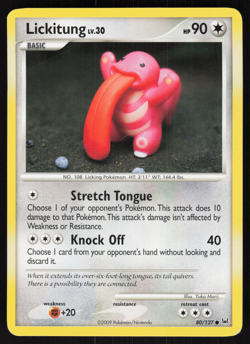 Pokemon TCG - Platinum - Lickitung 80/127 - P - Image 1