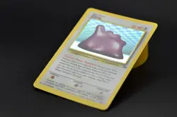 Ditto 3/62 Fossil 1999 Holo Rare Unlimited NM MINT Vintage English Pokemon Card - Image 2