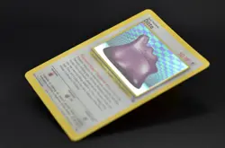 Ditto 3/62 Fossil 1999 Holo Rare Unlimited NM MINT Vintage English Pokemon Card - Image 3