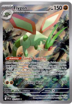Flygon 101/094 Illustration Rare Phantasmal Flames Pokemon Near Mint - Image 1