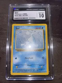 Pokemon 1999 Seel 41/102 Base Set Gem Mint CGC 10 - Image 1