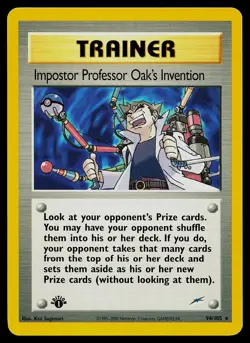 Pokemon Card - Impostor Professor Oak's Invention Neo Destiny 94/105 1st Edition - Image 1