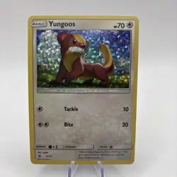 Pokemon Card Yungoos 12/12 Holo Rare McDonald's Promo - Image 1