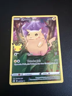 Pokemon TCG 2021 Celebrations Pikachu Holo Rare Card 005/025 Full Art Card✨ - Image 2