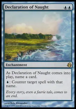 Declaration of Naught - Medium Play MTG Morningtide - Image 1