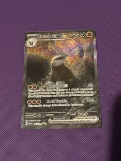 Pokemon TCG Excadrill Ex 168/086 Special Illustration Rare SIR Black Bolt NM - Image 1