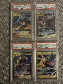 Pokemon TCG GX Tag team Japanese PSA 10 Bundle - Image 1