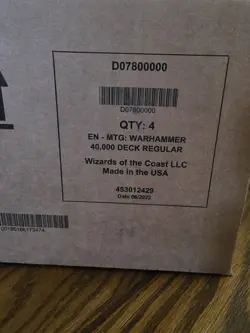 Magic the Gathering MTG Warhammer 40k Commander Deck Set of 4 Factory Sealed - Image 1