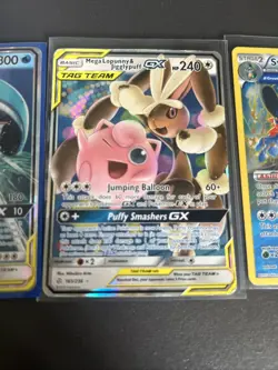 Pokemon Mewtwo And Mew Tag Team Gx Bundle With Other Tag Teams And Holo Swampert - Image 3
