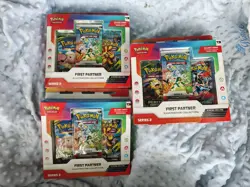 Pokemon TCG First Partner Series 2 Illustration Collection Boxes X 3!!! - Image 1