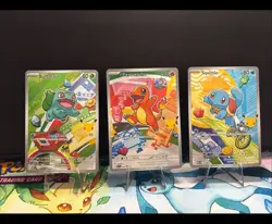 First Partner Illustration Collection Series 1 Kanto GEN 1 Starters Pokemon TCG - Image 1
