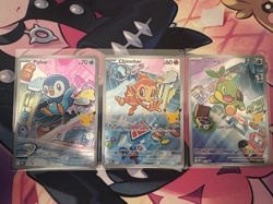 Pokemon TCG First Partner Illustration Collection Series 1 Gen 4 Sinnoh Starters - Image 1