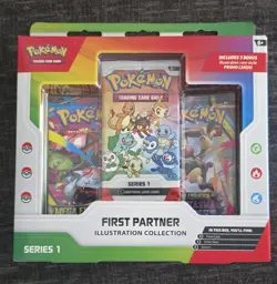 Pokemon TCG First Partner Illustration Collection Series 1 Promo Box - Image 1