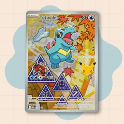 Pokemon TCG Promo Totodile First Partner Illustration Collection Series 2 048 - Image 1