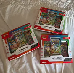 Pokemon TCG First Partner Illustration Collection Series 2 3-Pack Promo EN - Image 1