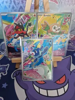 Pokemon TCG First Partner Illustration Collection Alola: Rowlet, Litten, Popplio - Image 1
